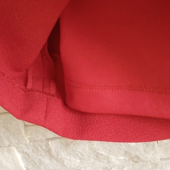 NWT Karl Lagerfeld Paris Womens Tie Sleeve Sheath Crepe Mini Red Dress Size 6 - Picture 7 of 8